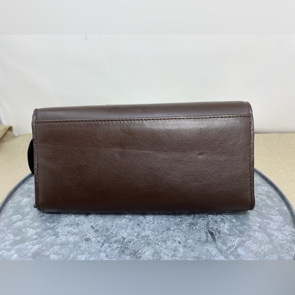 COACH CAMPBELL BROWN LEATHER WALLET - Picture 2 of 11